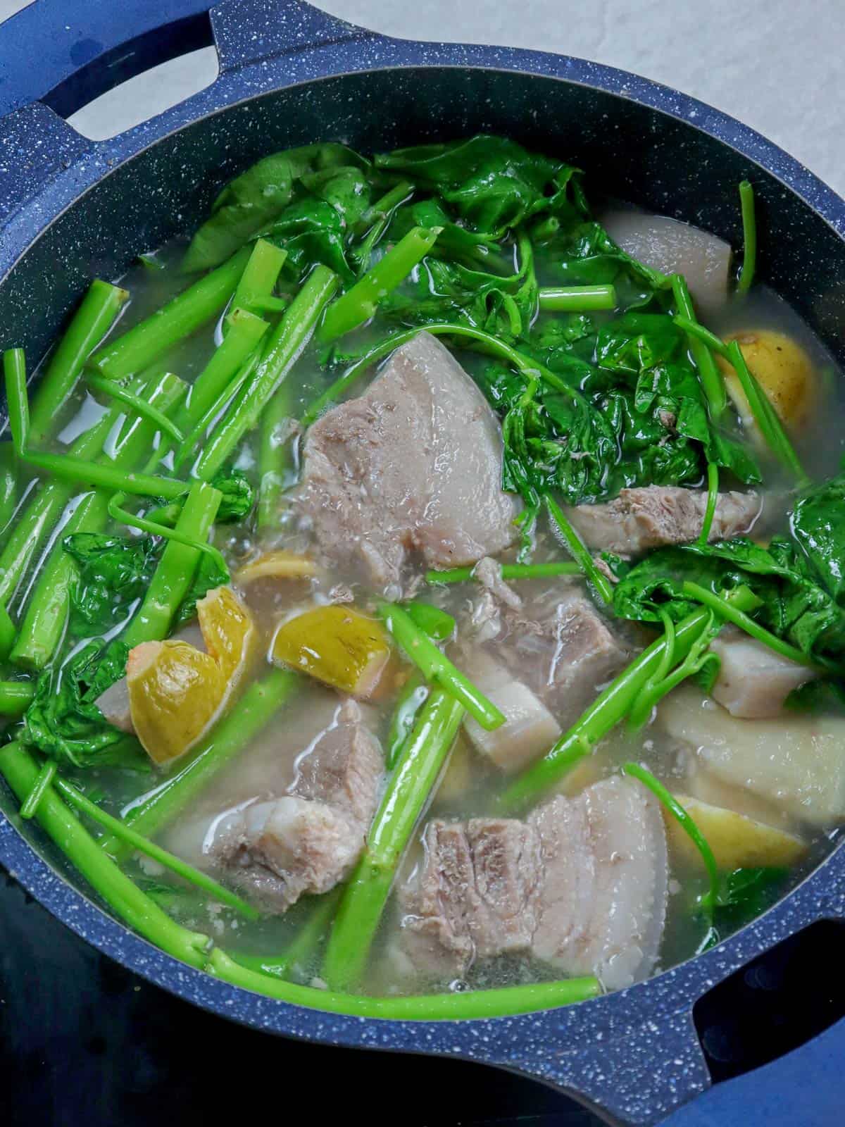 Pork Bulanglang in a pot