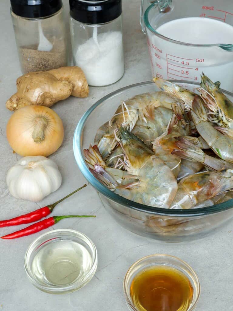 Ginataang Hipon Recipe (Shrimp in Coconut Milk) - Kawaling Pinoy