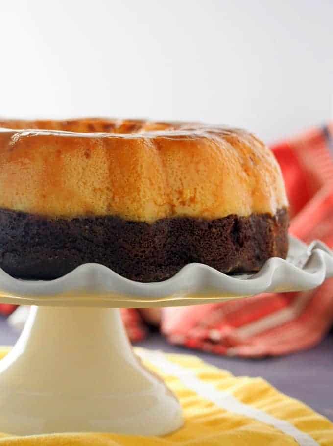 Individual Impossible Bundt Cakes or Chocoflan: Spicy Mexican Hot Chocolate  Flan-Cakes