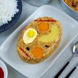 marikina meatloaf on a serving platter