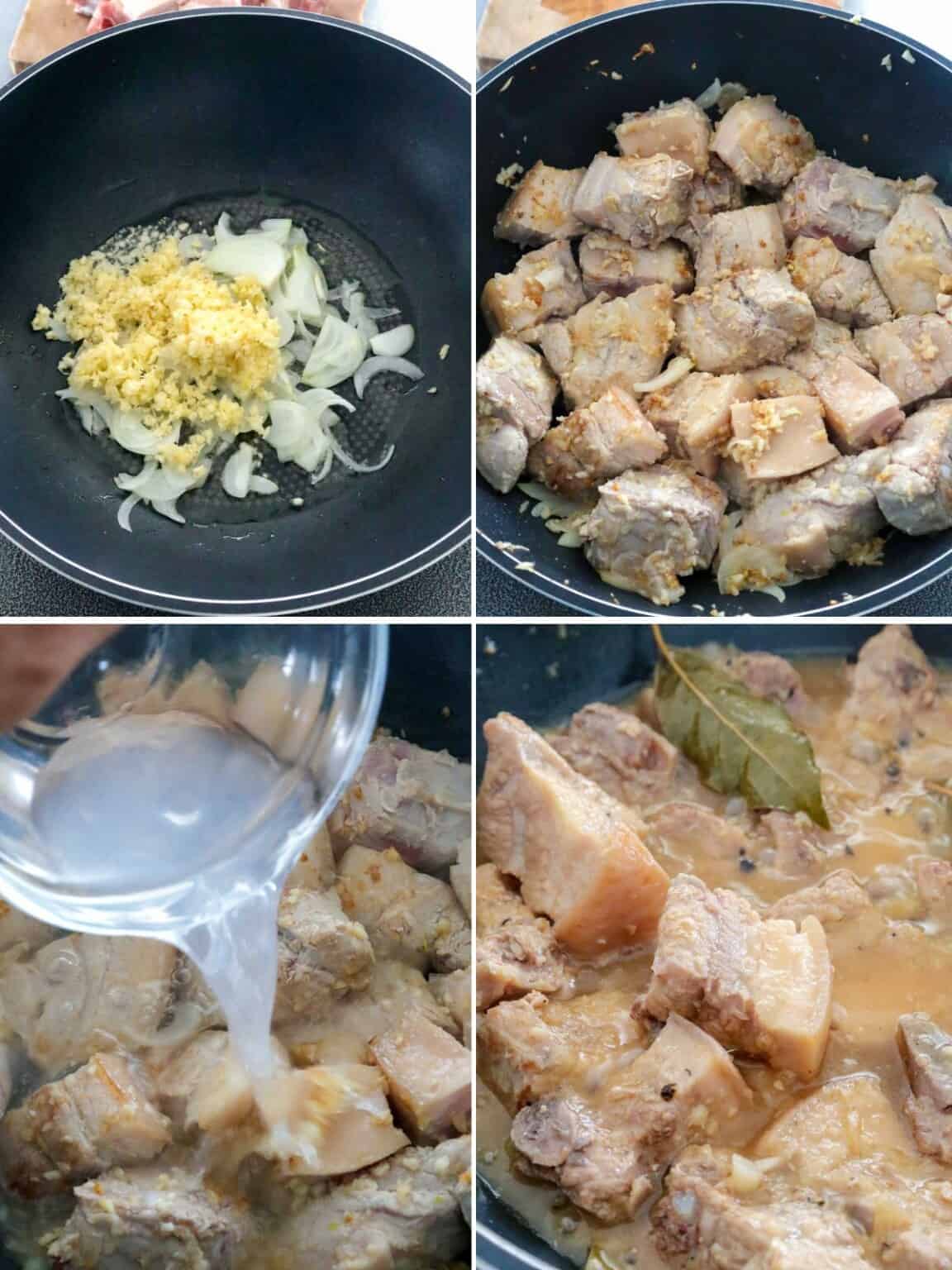 Adobong Puti (White Pork Adobo) - Kawaling Pinoy