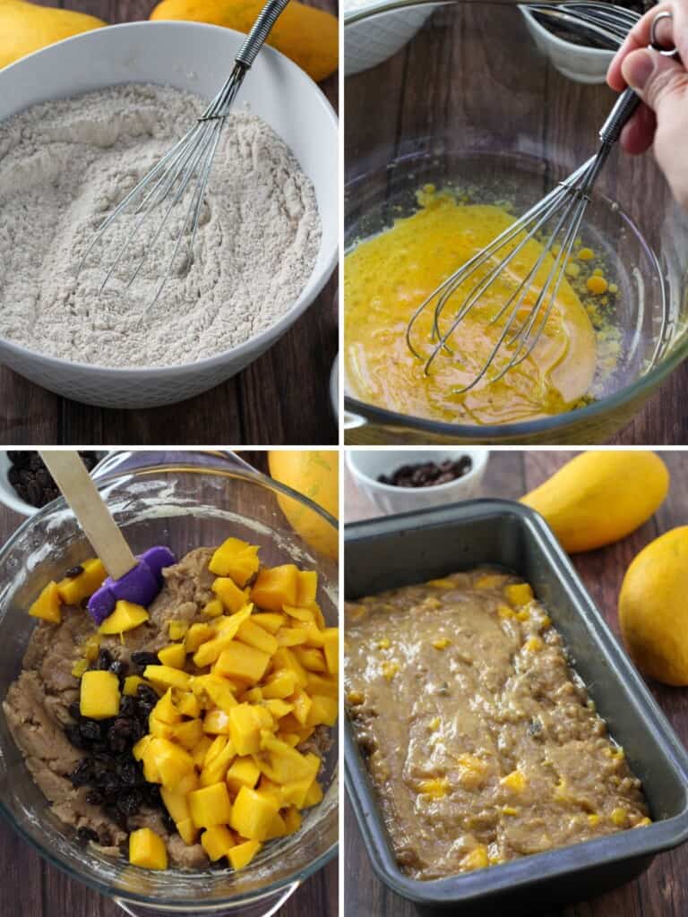 how to make mango bread loaf