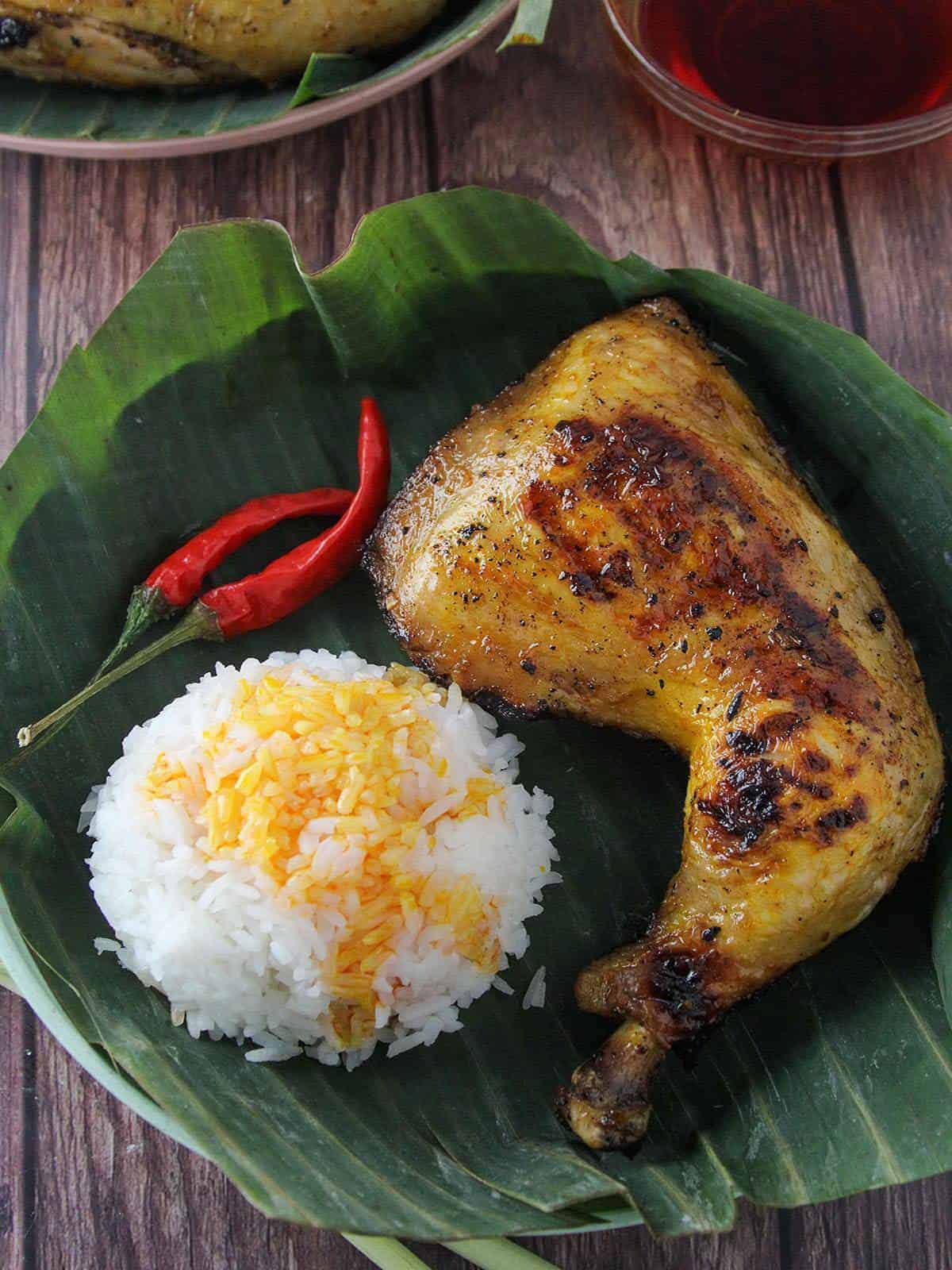 Achiote Grilled Fish in Banana Leaves