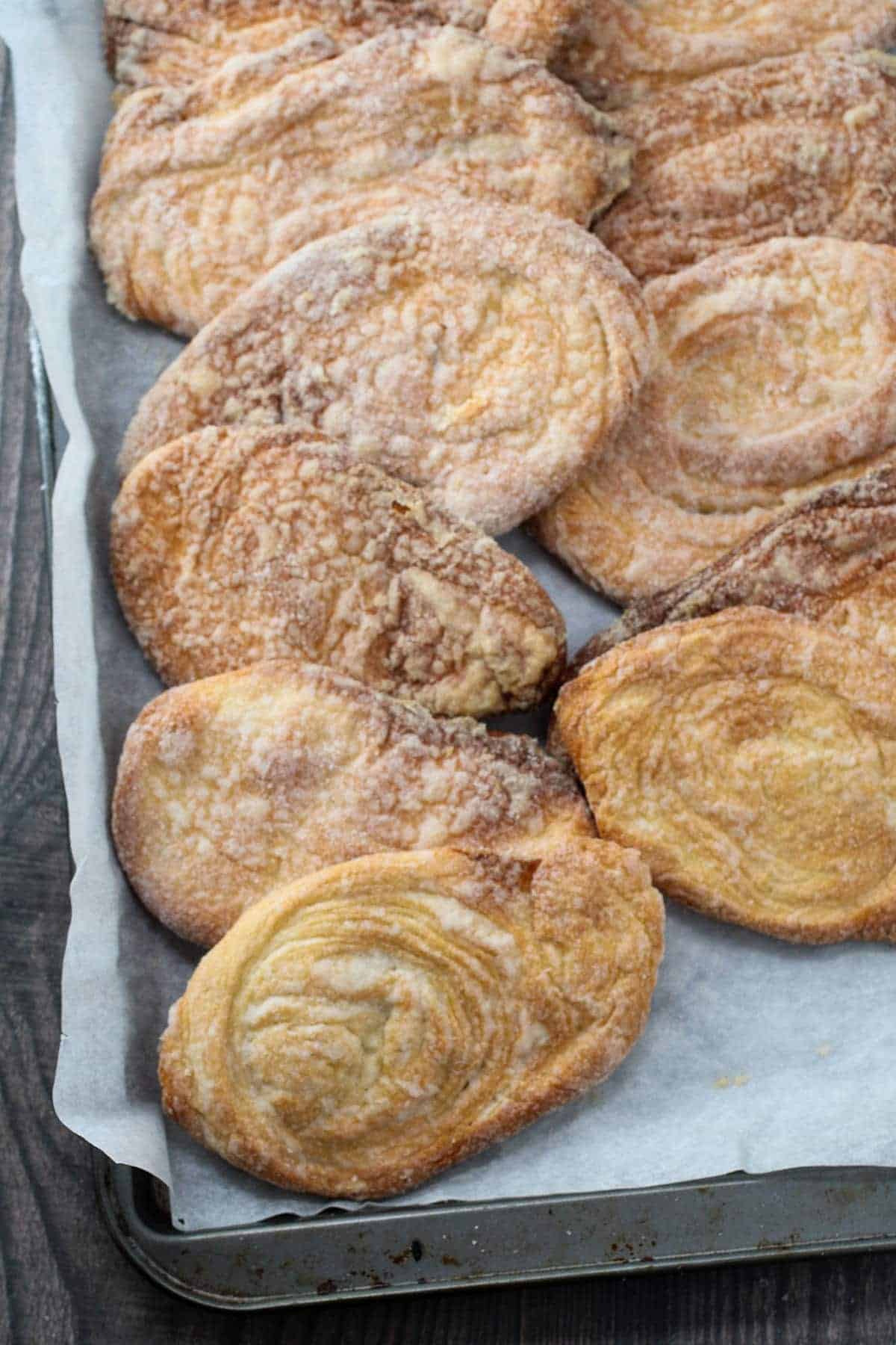 Otap cookies on a baking sheet