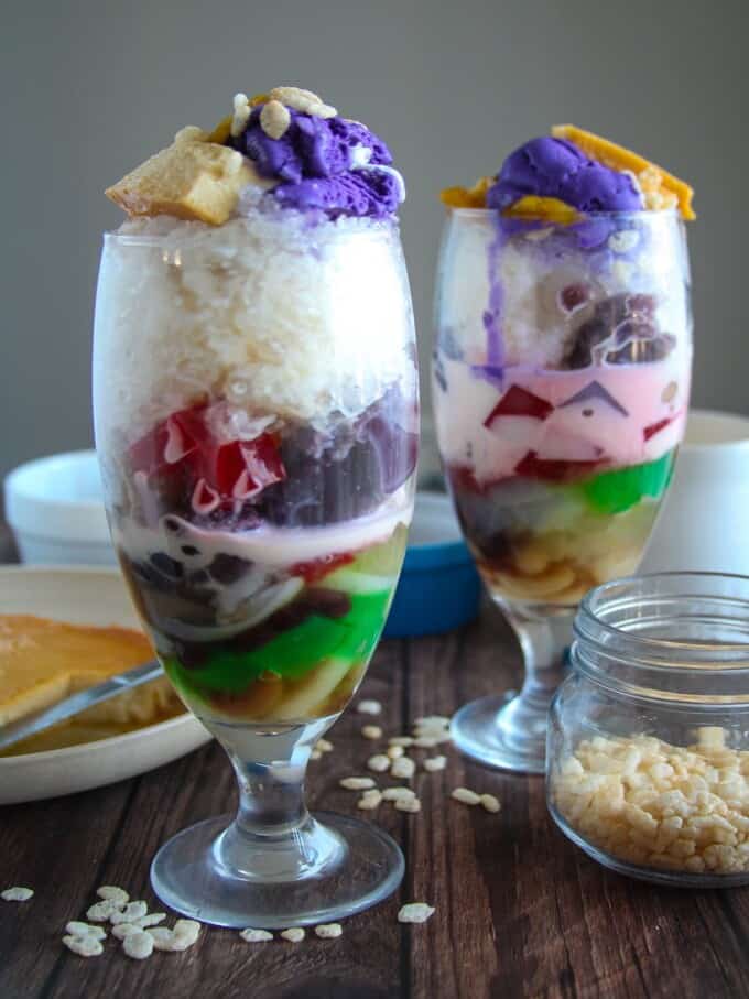 HaloHalo (Filipino Shaved Ice Dessert) Kawaling Pinoy