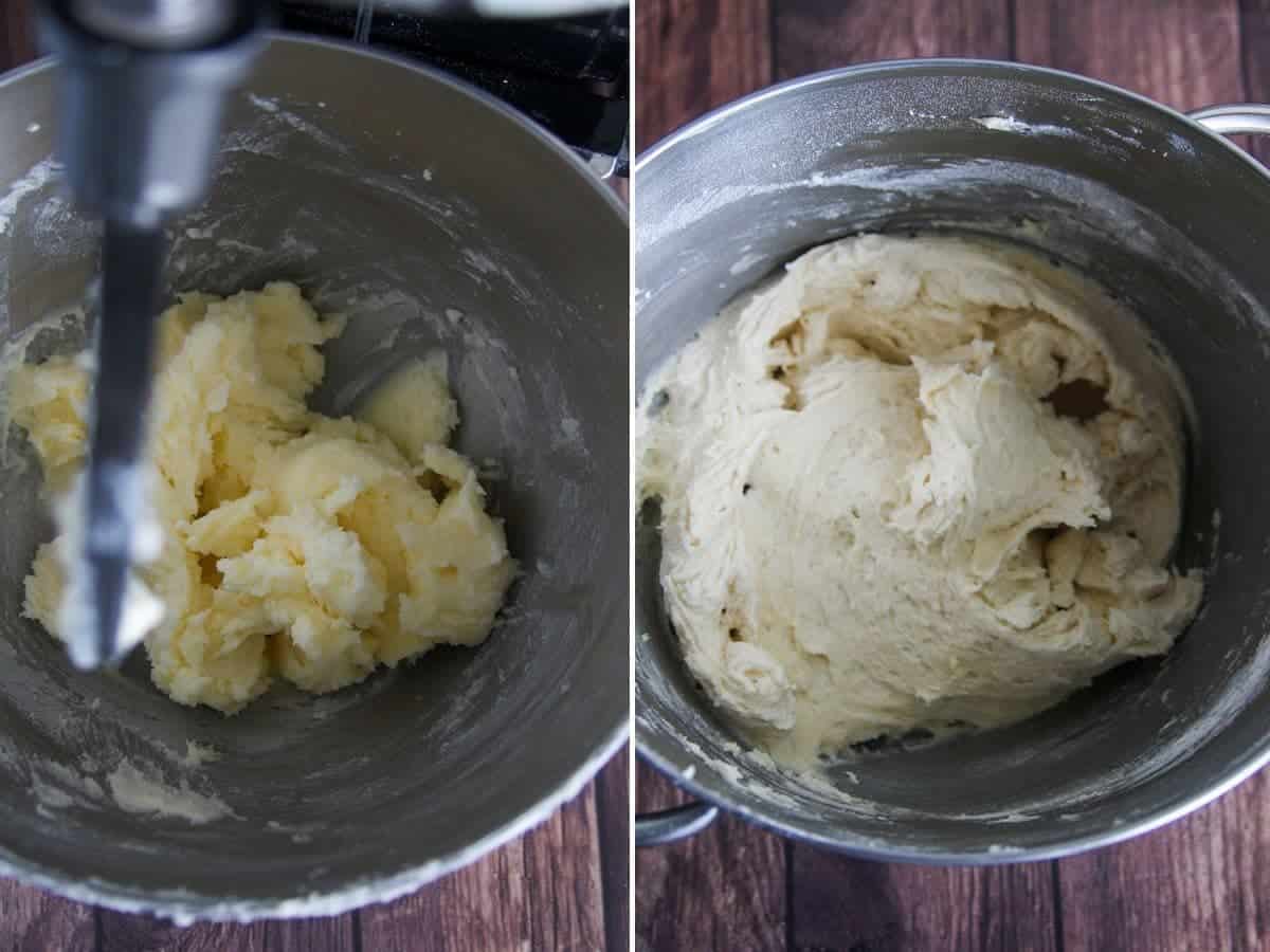 making the lengua de gato batter