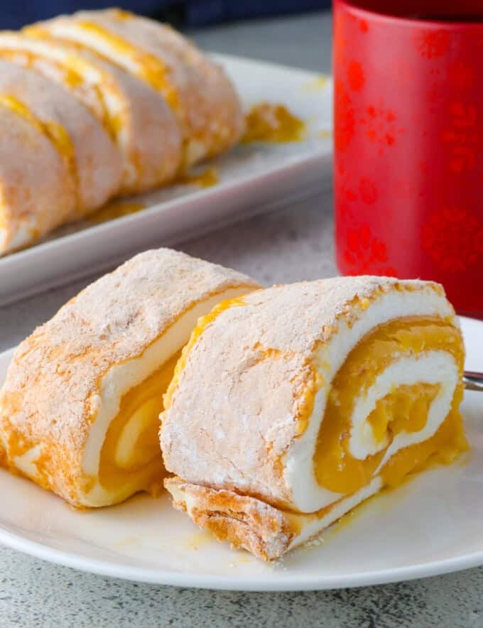 Brazo de Mercedes on a white plate.