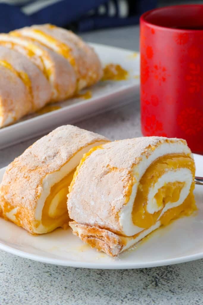 Brazo de Mercedes on a white plate.