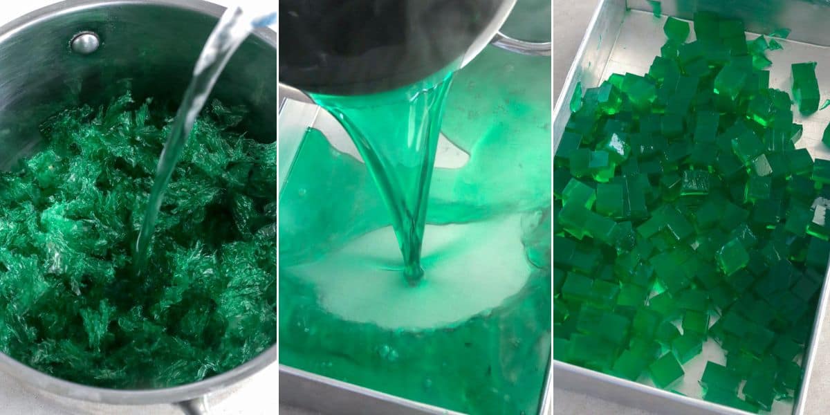 cooking gulaman using agar-agar bars.