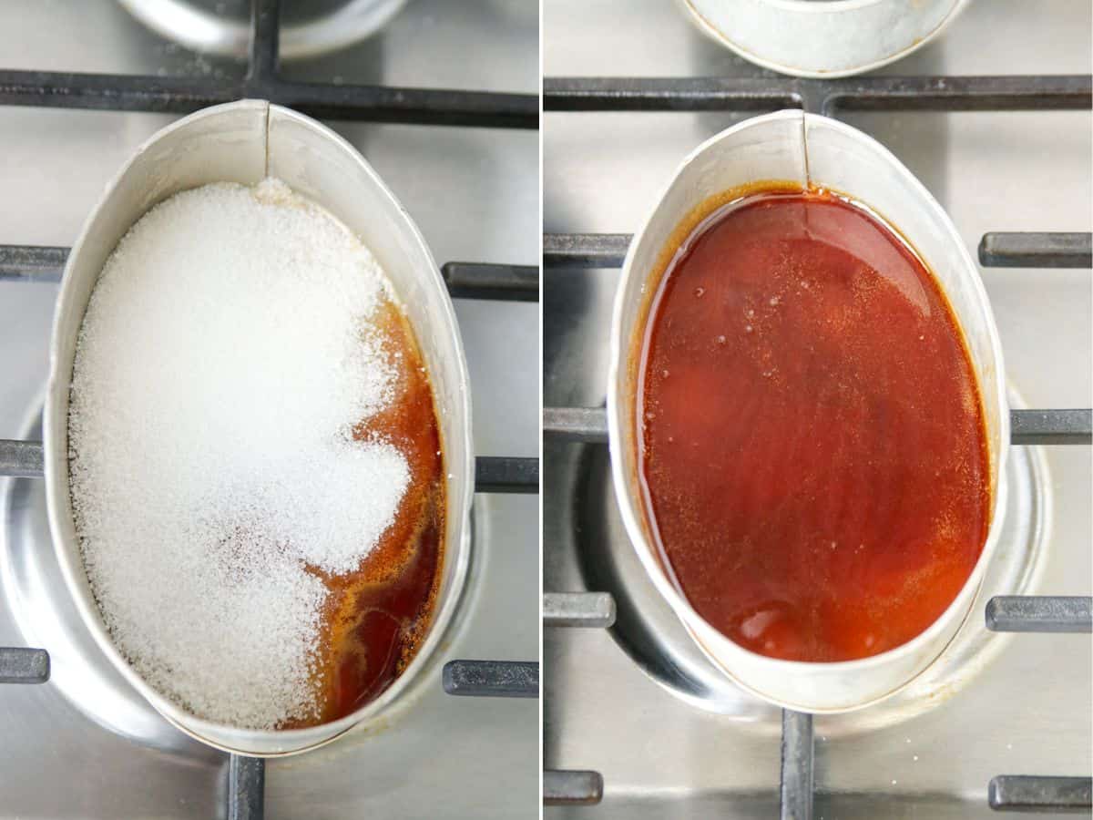 caramelizing sugar in llaneras.